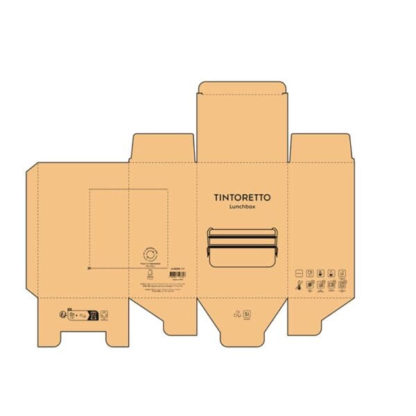 Tintoretto Lunchbox recy. Edelstahl 1240 ml