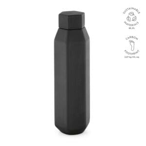 Trinkflasche Hexagul recy. Edelstahl 530 ml