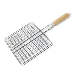 Grill- Gitter und Korb mit Griff