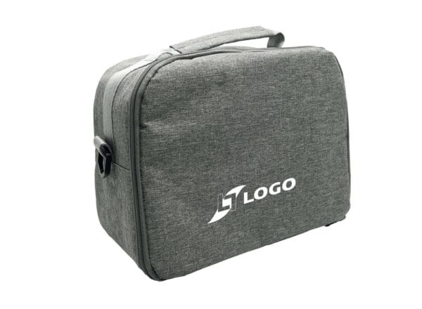 Isolierte Bento-Tasche 'Matsue', meliertes Grau RPET