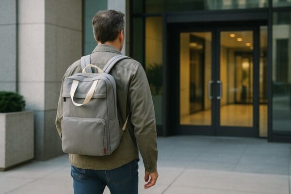 Rucksack Faltbarer 'Cordoba', meliertes Grau RPET
