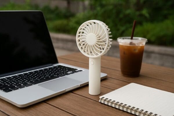 Wiederaufladbarer mobiler Ventilator 'Mistral'
