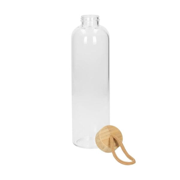 Glasflasche mit Hülle "Bamboo" 1,0 l