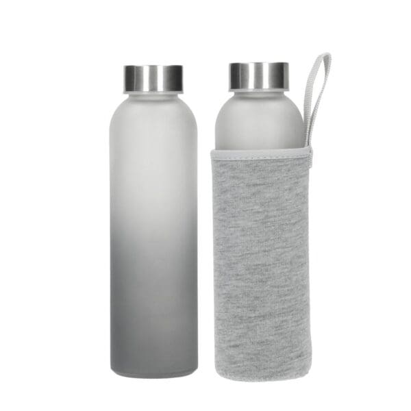 Glasflasche mit Hülle "Iced" 0,45 l