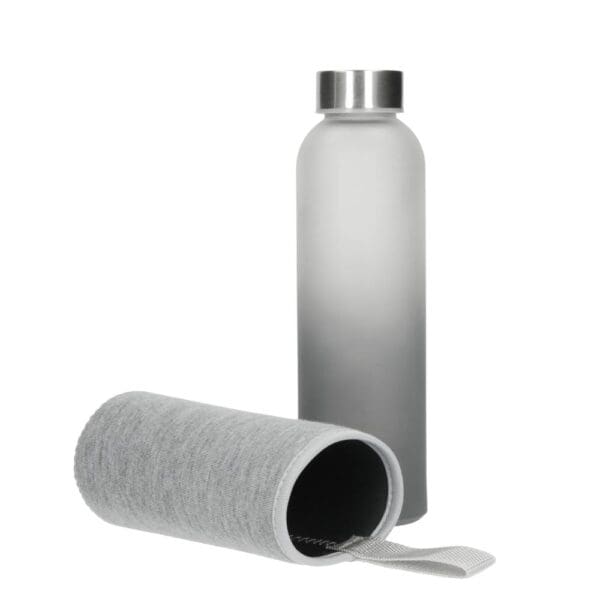 Glasflasche mit Hülle "Iced" 0,45 l