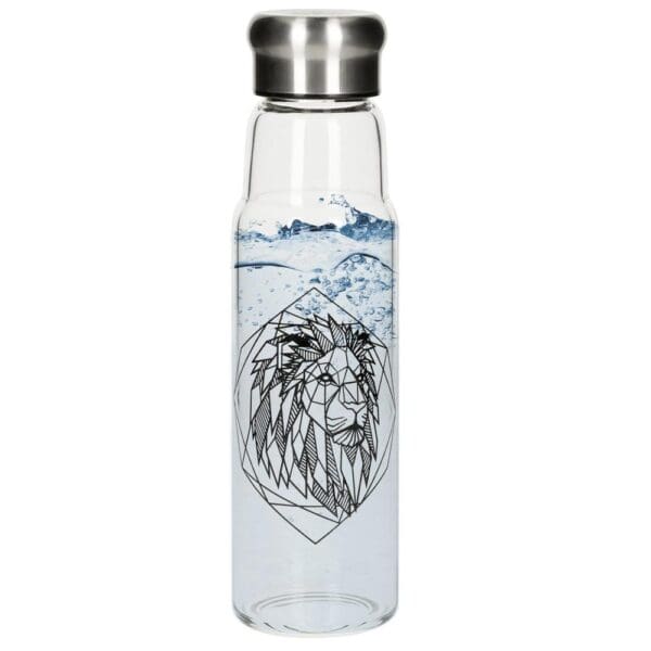 Glasflasche mit Hülle "Life" 0,55 l