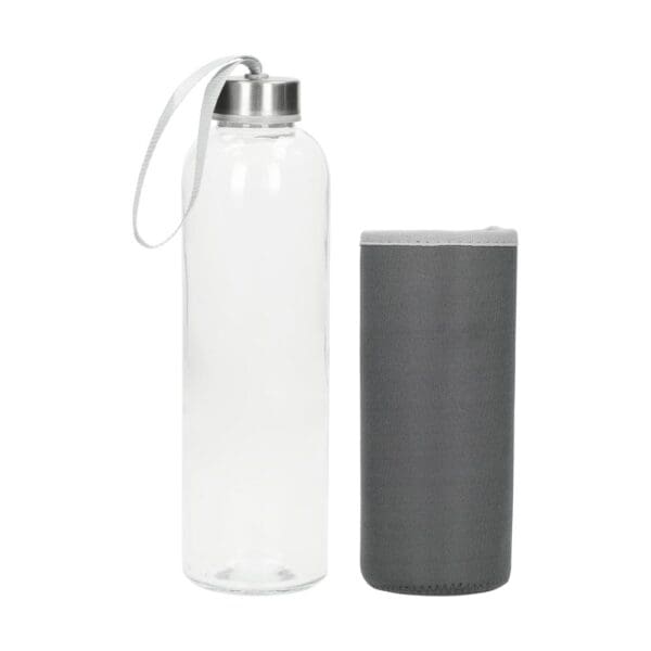 Glasflasche mit Hülle "Pure", 0,7l