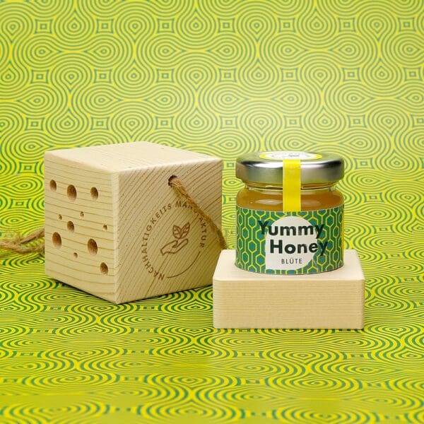 Wildbienen-Würfel Set mini mit beeswe.love Blütenhonig