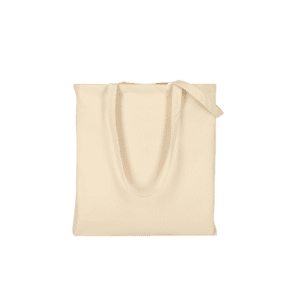 Canvas-Tasche CLASSIC mit zwei langen Henkeln, Boden- und Seitenfalte