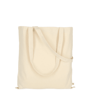 Tasche aus Organic-Baumwolle mit zwei langen Henkeln, ca. 140 g/m²