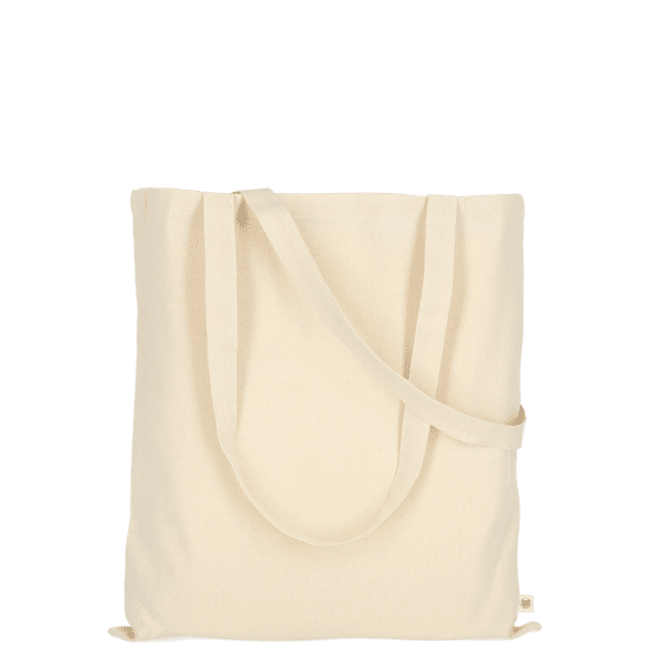 Tasche aus Organic-Baumwolle mit zwei langen Henkeln, ca. 140 g/m²