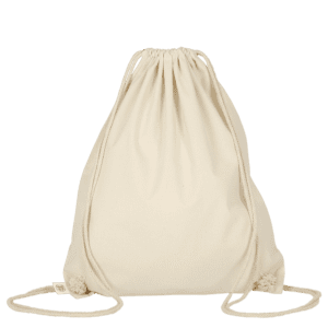 Turnbeutel aus Organic-Baumwolle, ca. 140 g/m²