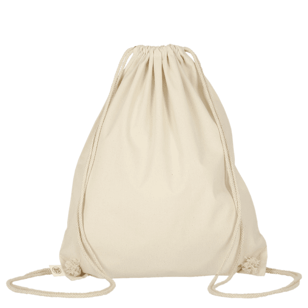 Turnbeutel aus Organic-Baumwolle, ca. 140 g/m²
