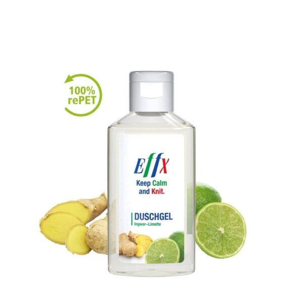Duschgel Ingwer-Limette, 50 ml, Body Label (R-PET)