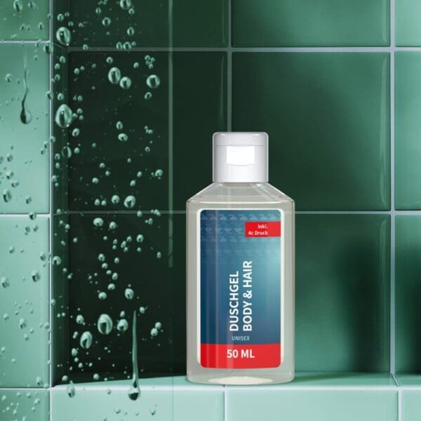 Duschgel Ingwer-Limette, 50 ml, Body Label (R-PET)