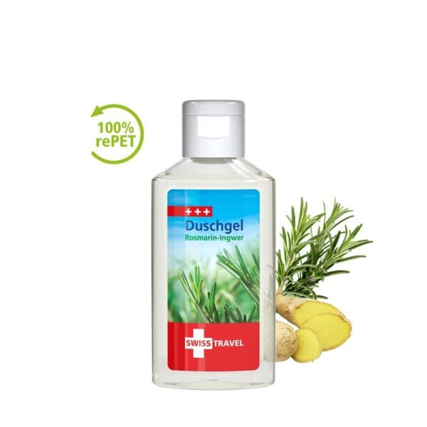 Duschgel Rosmarin-Ingwer, 50 ml, Body Label (R-PET)