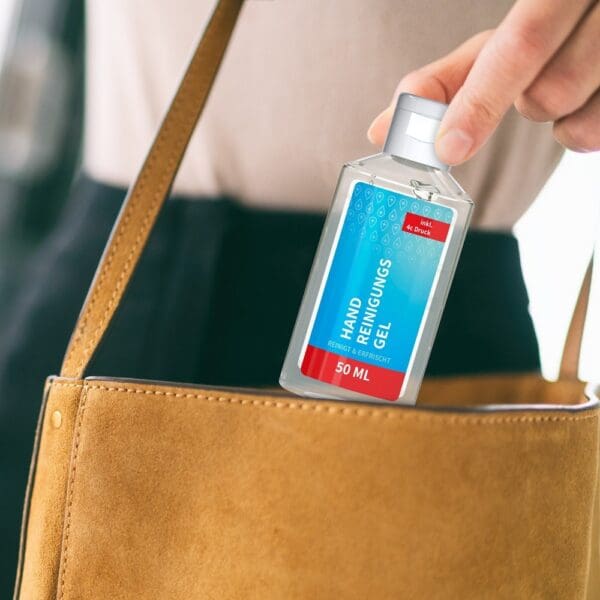 Handreinigungsgel, 50 ml, Body Label (R-PET)