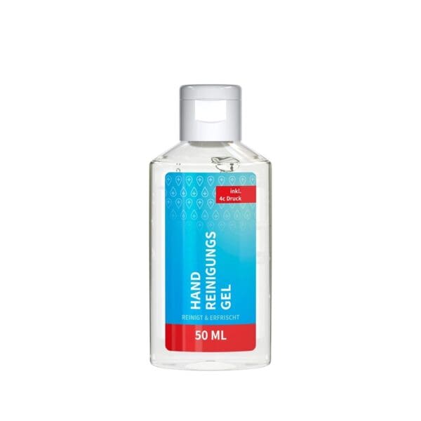 Handreinigungsgel, 50 ml, Body Label (R-PET)