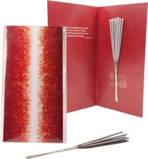Weihnachtskarte Wunderkerzen, 1-4 c Digitaldruck inklusive, ohne Kuvert