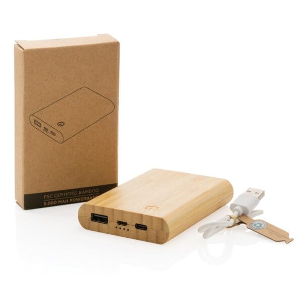 Bambus-Powerbank 5.000mAh