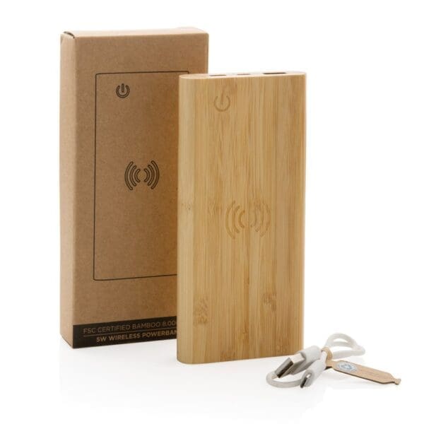 Bambus-Wireless-Powerbank 8.000mAh