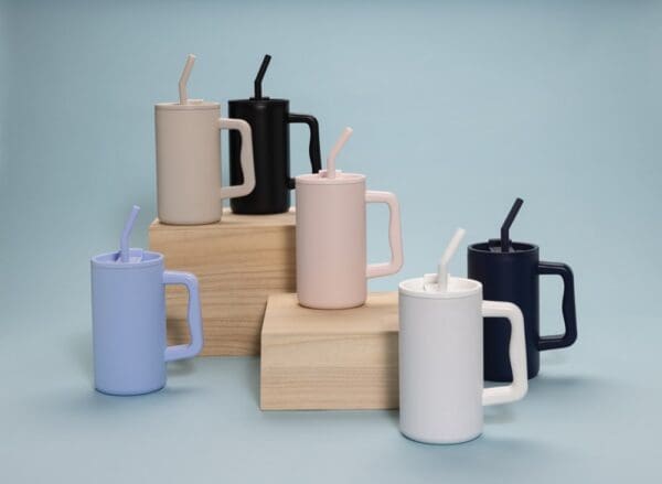 Becher Cube aus RCS recyceltem Stahl 800ml