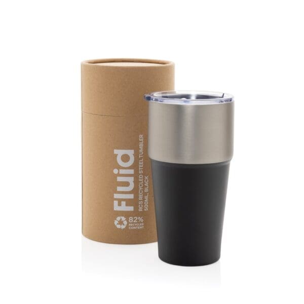 Becher Fluid aus RCS-zertifiziert recyceltem Stahl, 500ml