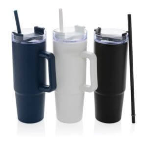 Becher Tana aus RCS recyceltem Kunststoff mit Griff 900ml