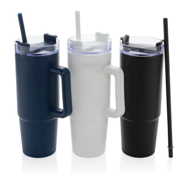 Becher Tana aus RCS recyceltem Kunststoff mit Griff 900ml