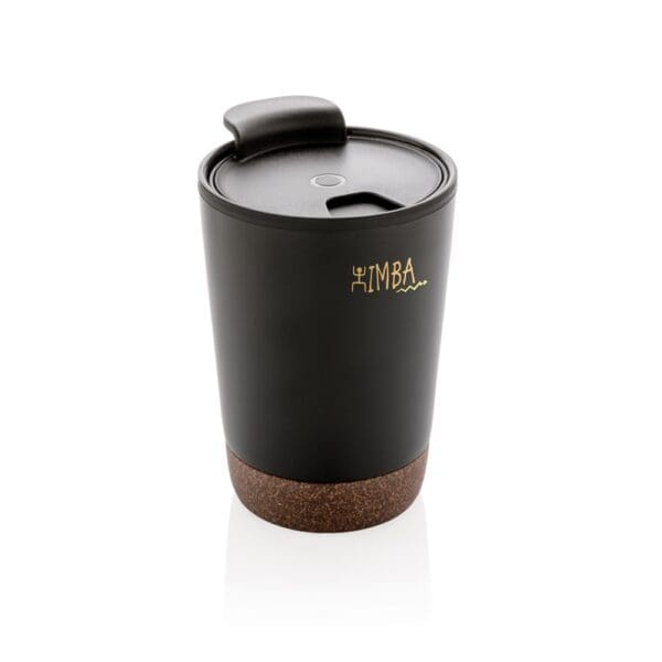 Edelstahl-Kaffeebecher GRS rPP mit Kork