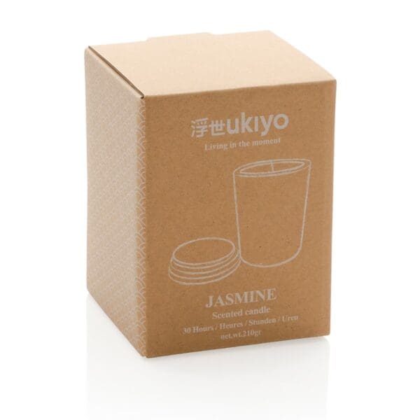 Kerze Ukiyo Deluxe parfümiert mit Bambusdeckel
