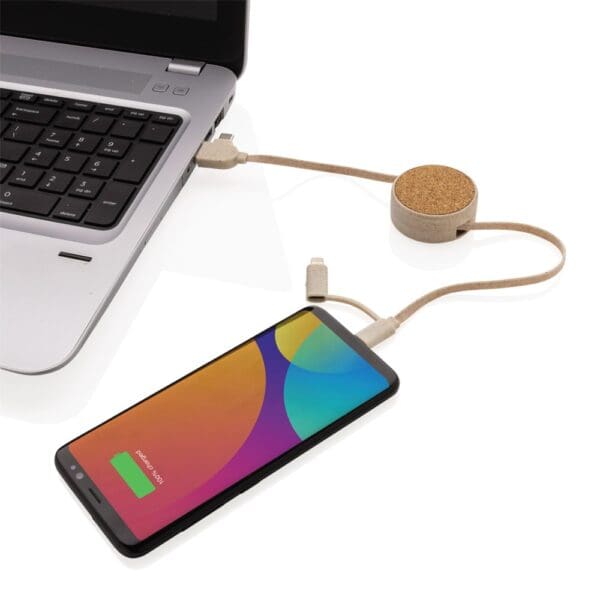 Kork und Weizen 6-in-1 Ladekabel