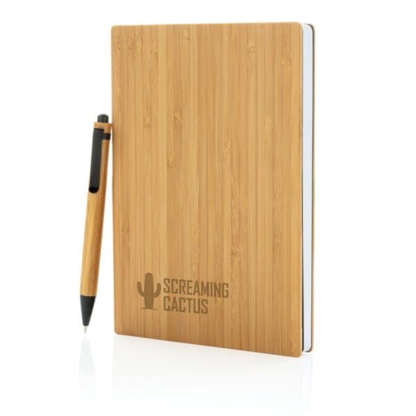 Notizbuch A5 Bambus & Stift
