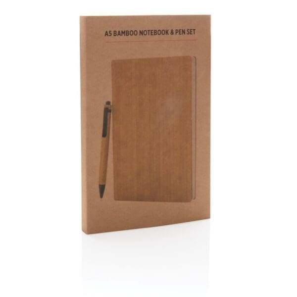 Notizbuch A5 Bambus & Stift
