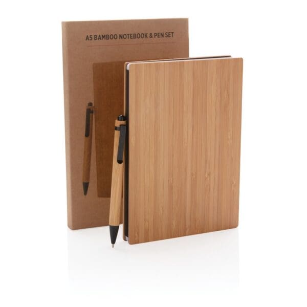 Notizbuch A5 Bambus & Stift