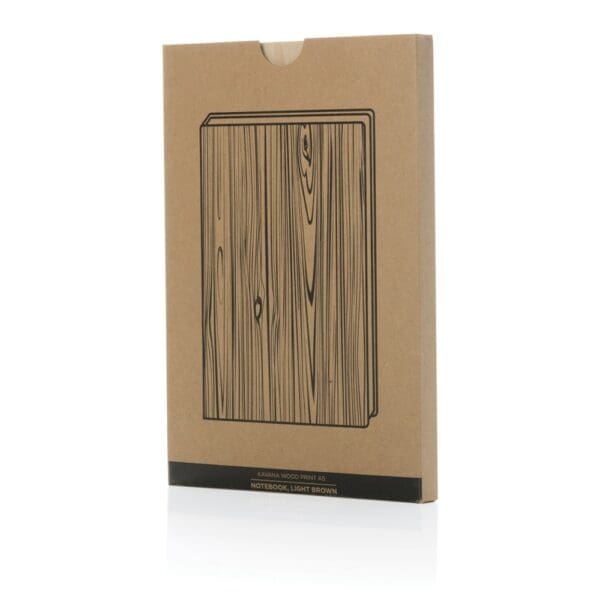Notizbuch Kavana A5 mit Holz-Print