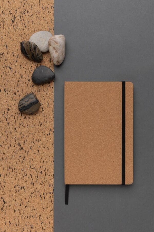 Notizbuch Stoneleaf A5 aus Kork und Steinpapier