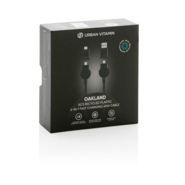 Oakland RCS rKunststoff 1,2m 6-in-1 Fast-Charging 45W Kabel