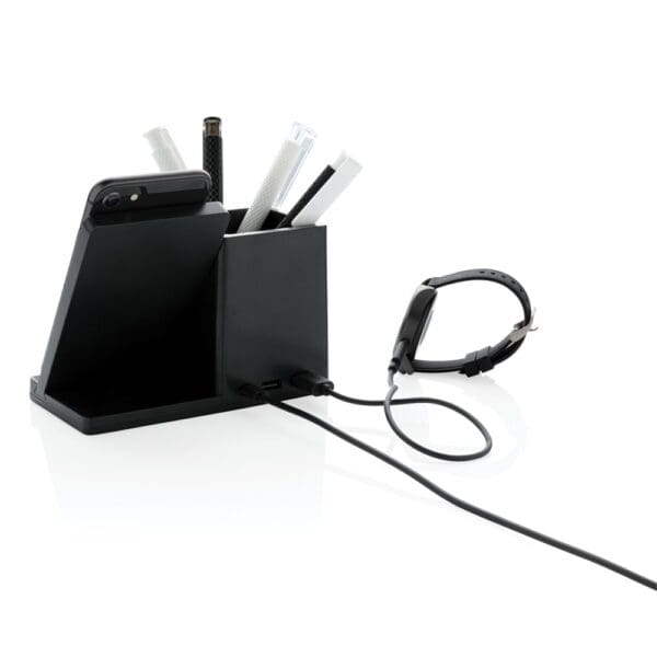 Ontario 10W Wireless Charger aus Bambus und RCS Kunststoff