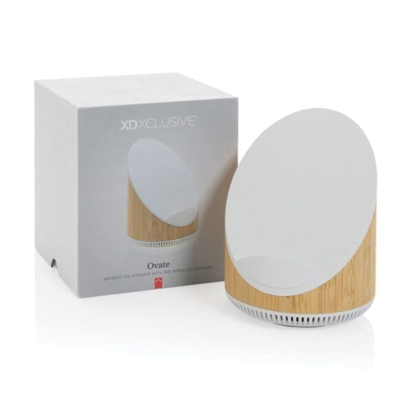 Ovate 5W Bambus Lautsprecher mit 15W WirelessCharger
