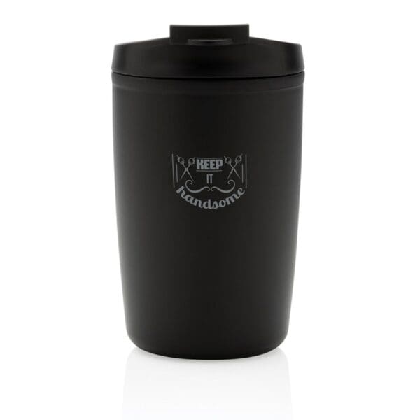PP-Becher GRS recycelt mit Flip-Deckel