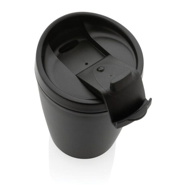 PP-Becher GRS recycelt mit Flip-Deckel