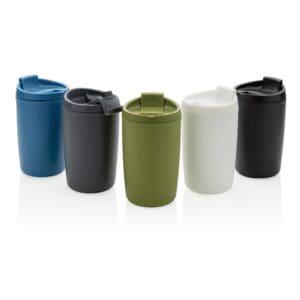 PP-Becher GRS recycelt mit Flip-Deckel