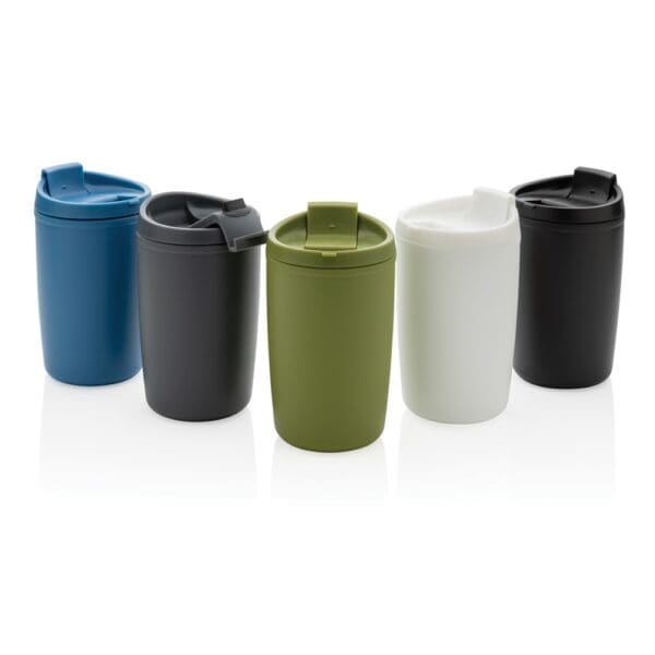 PP-Becher GRS recycelt mit Flip-Deckel