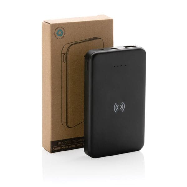 Powerbank 5.000mAh 5W Wireless aus RCS recyceltem Kunststoff