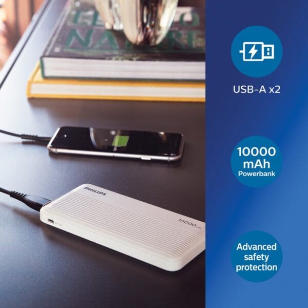 Powerbank Philips 10.000 mAh Slim