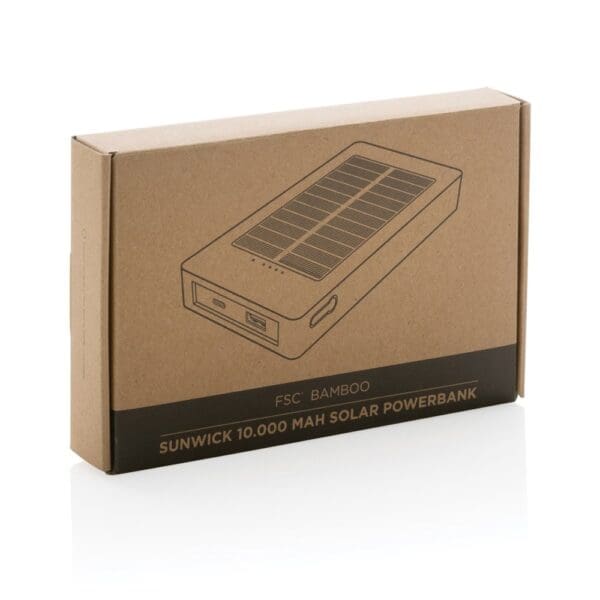 Powerbank Sunwick 10.000mah Bambus Solar