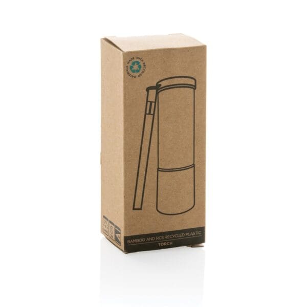 RCS-Recyclingplastiktaschenlampe Bambus- und