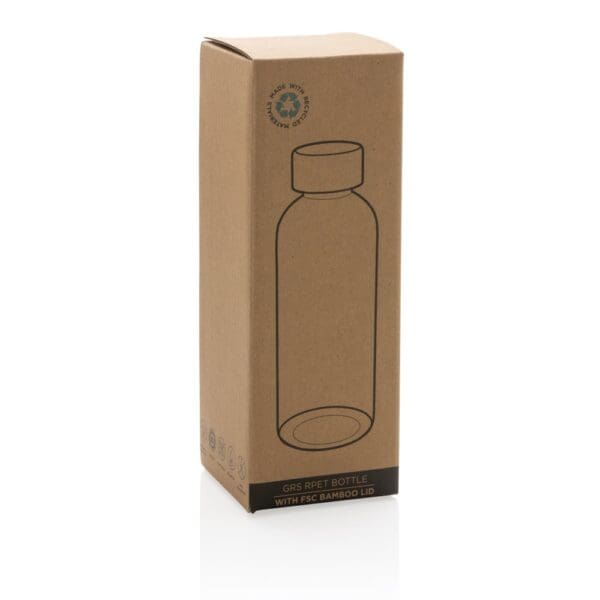 RCS rPET Flasche mit Bambus-Deckel
