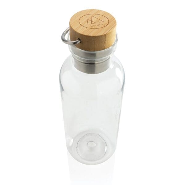 RCS rPET Flasche with Bambusdeckel und Griff